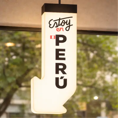 Señalética Estoy en Perú
